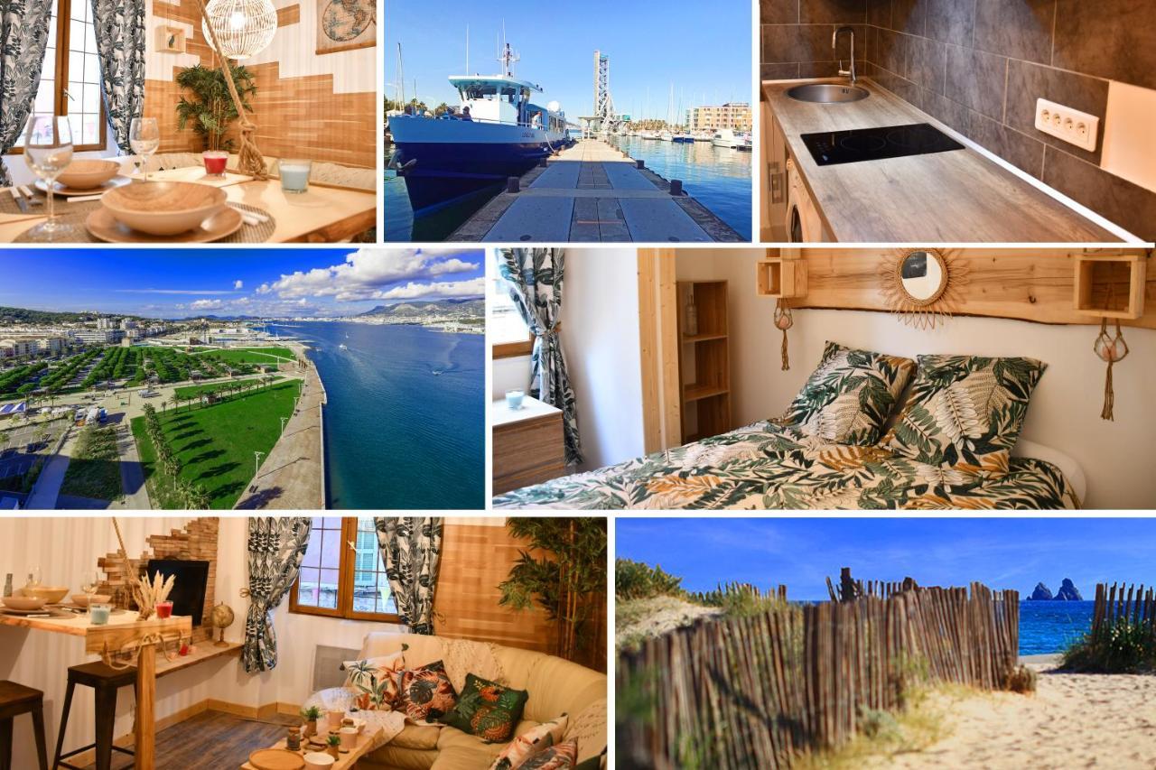 Le Cabanon H24,Atypique,Cosy,Port,Plage,Wifi,Netflix La Seyne-sur-Mer Esterno foto